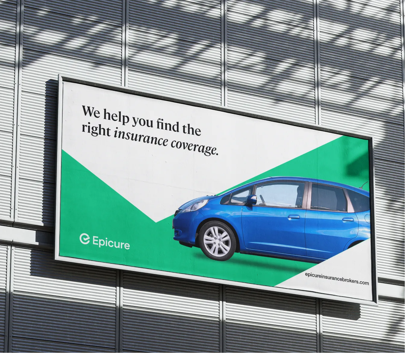 Epicure insurance billboard design