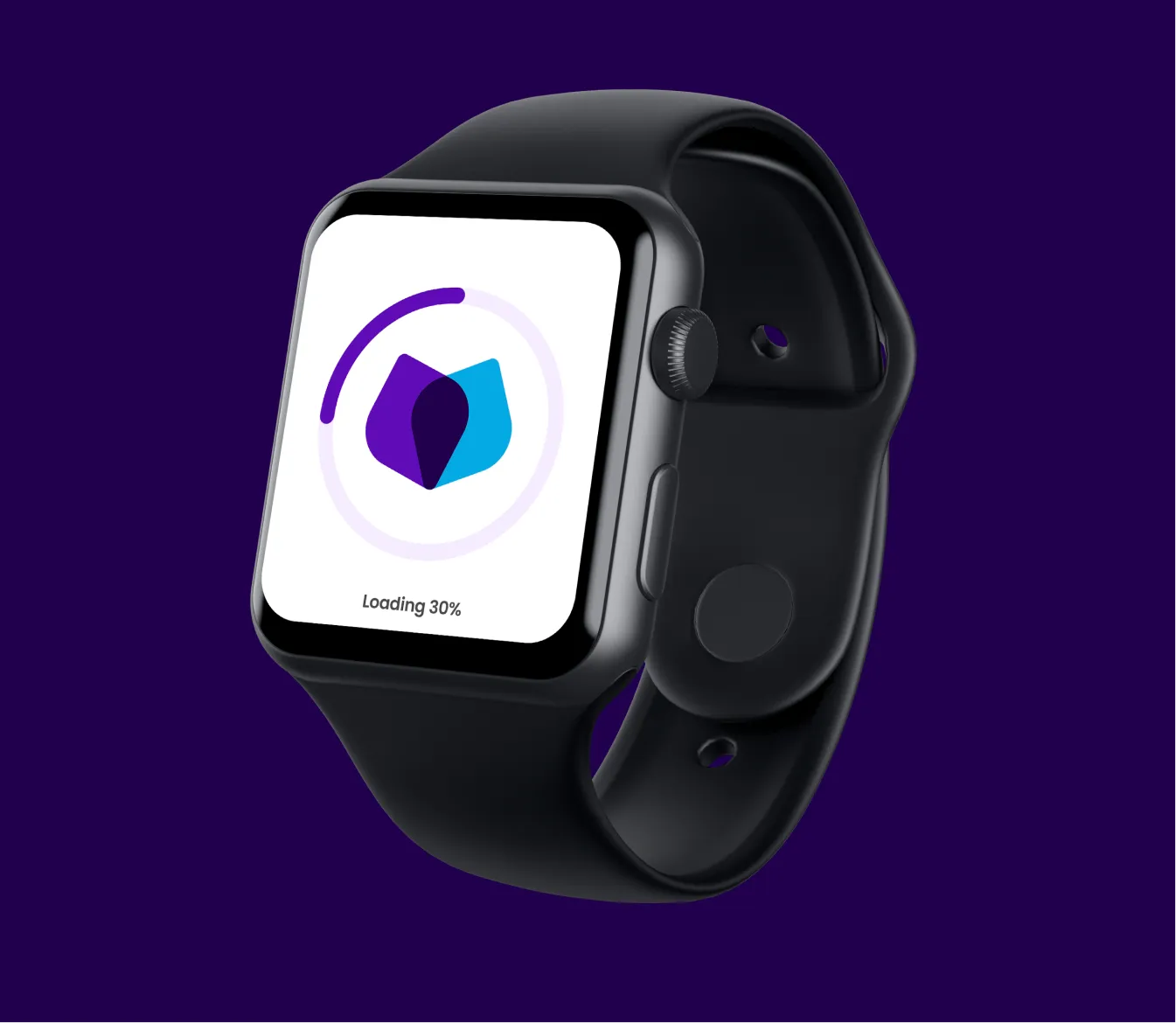 Smartwatch app loading screen design